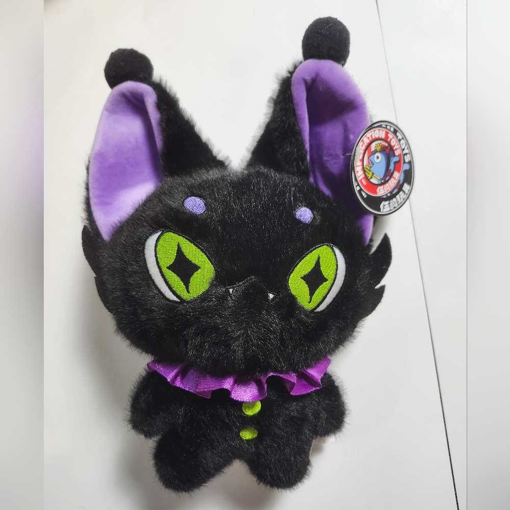 Black and Purple Cat Plush Toy
